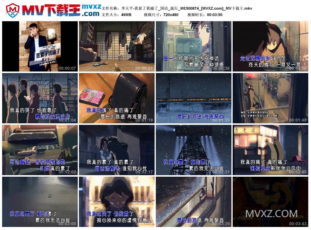 李天平-我累了我痛了_国语_流行_ME500874